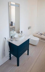 DURAVIT Luv Quarzsteinkonsole 688x475mm mit 1 Ausschnitt, weiß struktur – Designerin Cecilie Manz