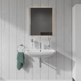 Duravit Waschtisch ME by Starck 650 mm Weiß Seidenmatt mit Überlauf und Hahnlochbank