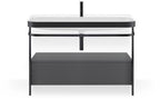 keine Angabe / graphit supermatt / mit 1 Hahnloch