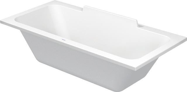 Duravit DuraStyle 2 Rechteck-Badewanne 1800x800mm weiß mit 2 Rückenschrägen