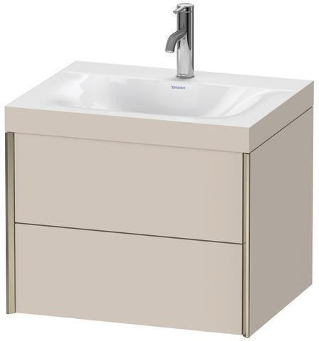 Duravit Möbelwaschtischset XVIU 600x480mm Cha ma / ta s-matt Ra 83 o HL