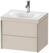 Duravit Möbelwaschtischset XVIU 600x480mm Cha ma / ta s-matt Ra 83 o HL