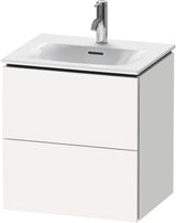 DURAVIT L-Cube Waschtischunterbau 520 mm weiß matt – 2 Schubkästen, wandhängend