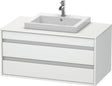 DURAVIT Ketho Waschtischunterbau 1000 mm wandhängend, 2 Schubkästen, weiß matt