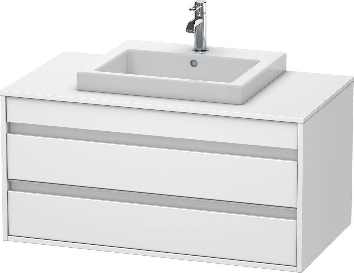 DURAVIT Ketho Waschtischunterbau 1000 mm wandhängend, 2 Schubkästen, weiß matt