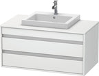 weiß matt / weiß matt / 2 Schubkästen