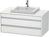 DURAVIT Ketho Waschtischunterbau 1000 mm wandhängend, 2 Schubkästen, weiß matt