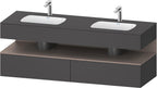 weiß / QA EWT m.Kon-WTU,1600x550x600mm,WPl:2 Ni-Bel,Graphit Matt,Ni:Basalt Matt,Deko