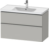 DURAVIT D-Neo Waschtischunterbau 984 mm betongrau matt mit Soft-Close und Bronze-Griff