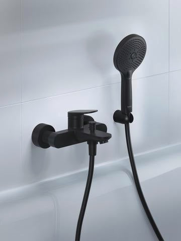Duravit Wave Einhebel-Wannenmischer Aufputz mit Keramikmischsystem und Umsteller, Chrom