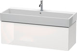 DURAVIT L-Cube Waschtischunterbau 1184 mm Amerikanisch Nussbaum mit 1 Auszug und Tip-On-Technik