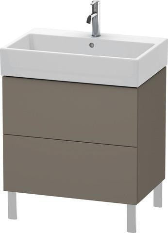 Duravit L-Cube Waschtischunterbau 684 mm Amerikanisch Nussbaum mit Tip-On-Technik