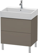 Duravit L-Cube Waschtischunterbau 684 mm Amerikanisch Nussbaum mit Tip-On-Technik