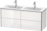 Duravit XSquare Waschtischunterbau 1280 mm, wandhängend, mit Schubkasten und Siphonausschnitt