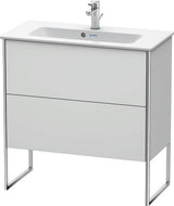 Duravit Waschtischunterbau XSQUARE 810x831x388 mm mit 2 Auszügen, s-matt, Eiche Ahorn