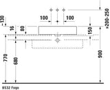 Duravit Vero Aufsatzbecken 600 mm weiß geschliffen ohne Überlauf ohne Hahnloch