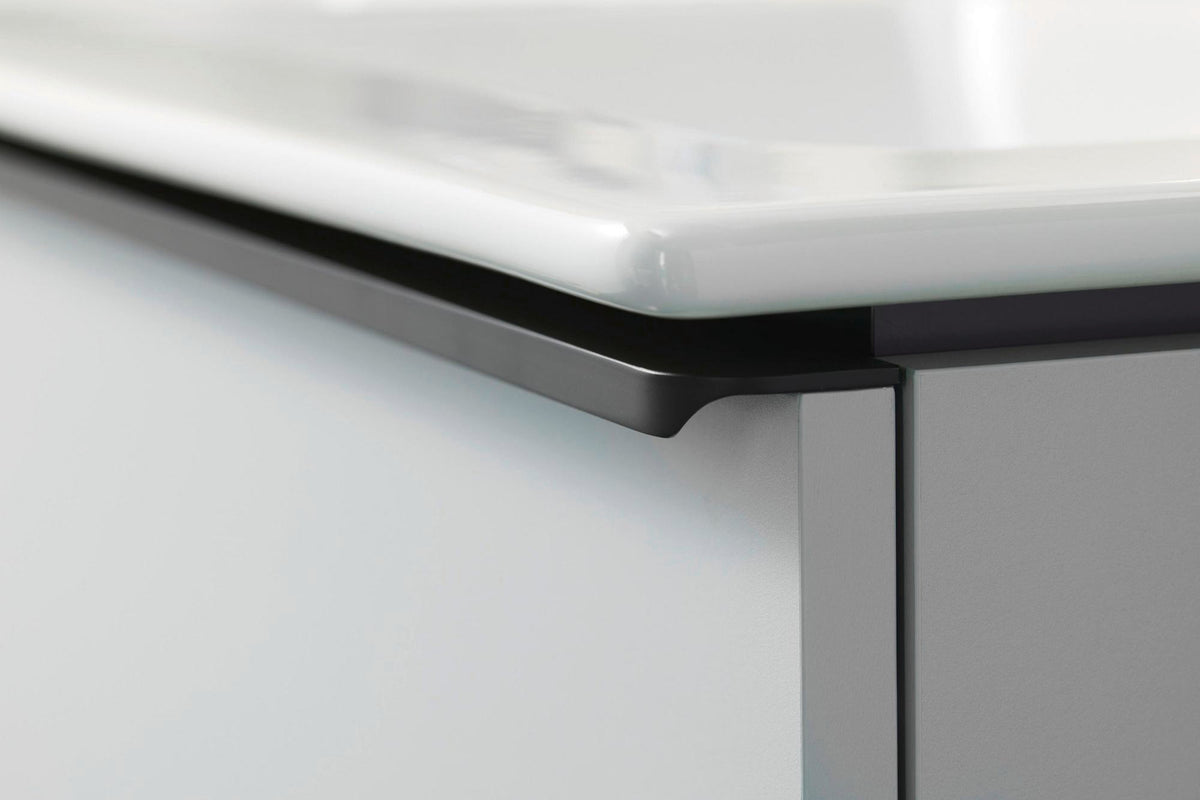 DURAVIT D-Neo Waschtischunterbau 510 mm Eiche Schwarz Matt mit Bronze Griff