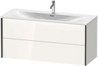 weiß hochglanz / weiß / 2Schubk.,schwarz m./weiß