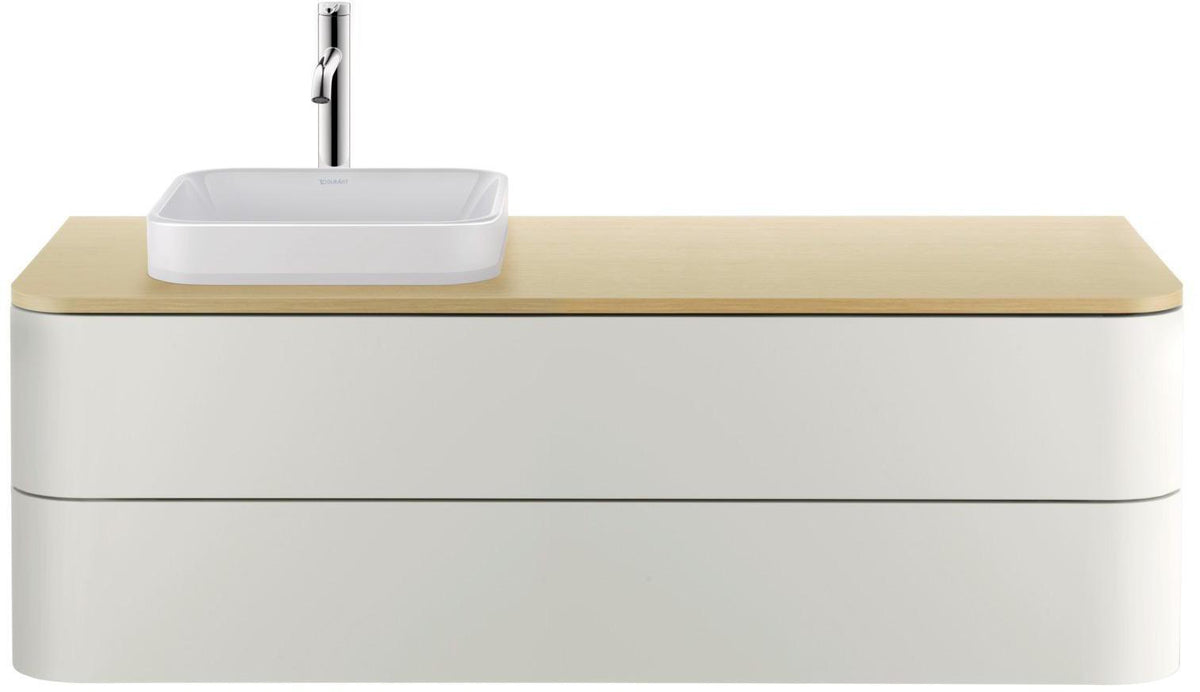DURAVIT Aufsatzbecken Happy D.2 Plus 400 mm Weiß mit WonderGliss – ohne Überlauf, geschliffen