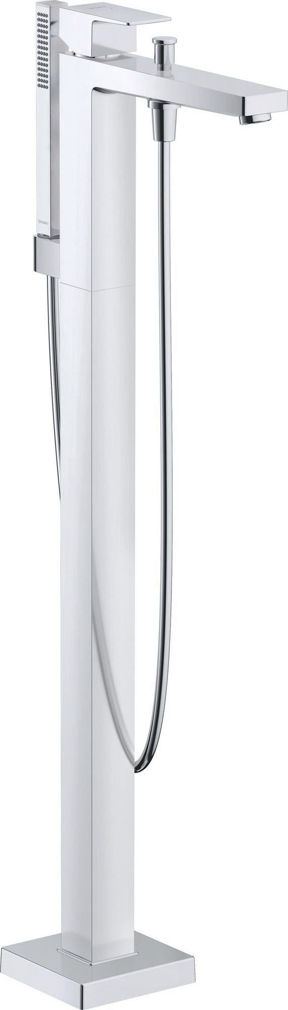 DURAVIT Manhattan Einhebel-Wannenmischer bodenstehend – Keramikmischsystem, Schwarz Matt