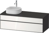 DURAVIT Zencha Konsolen-Waschtischunterbau 1300 mm Eiche Anthrazit wandhängend
