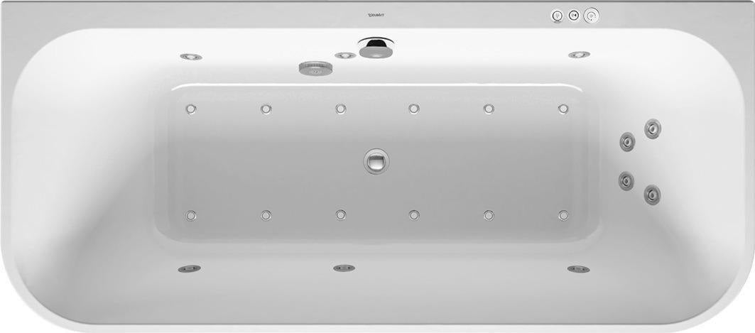 DURAVIT Whirlwanne Happy D.2Plus 1800x800mm Acryl Graphit Supermatt Vorwand