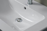 DURAVIT ME by Starck Möbelwaschtisch 1230 mm, 1 Hahnloch mittig, mit Überlauf, weiß