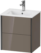 Mitteldichte Faserplatte (MDF) / grau / Schubk.,Schwarz Matt/Flannel Grey HGL
