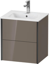 DURAVIT XViu Waschtischunterbau wandhängend 510 mm mit 2 Schubkästen und Tip-on Technik