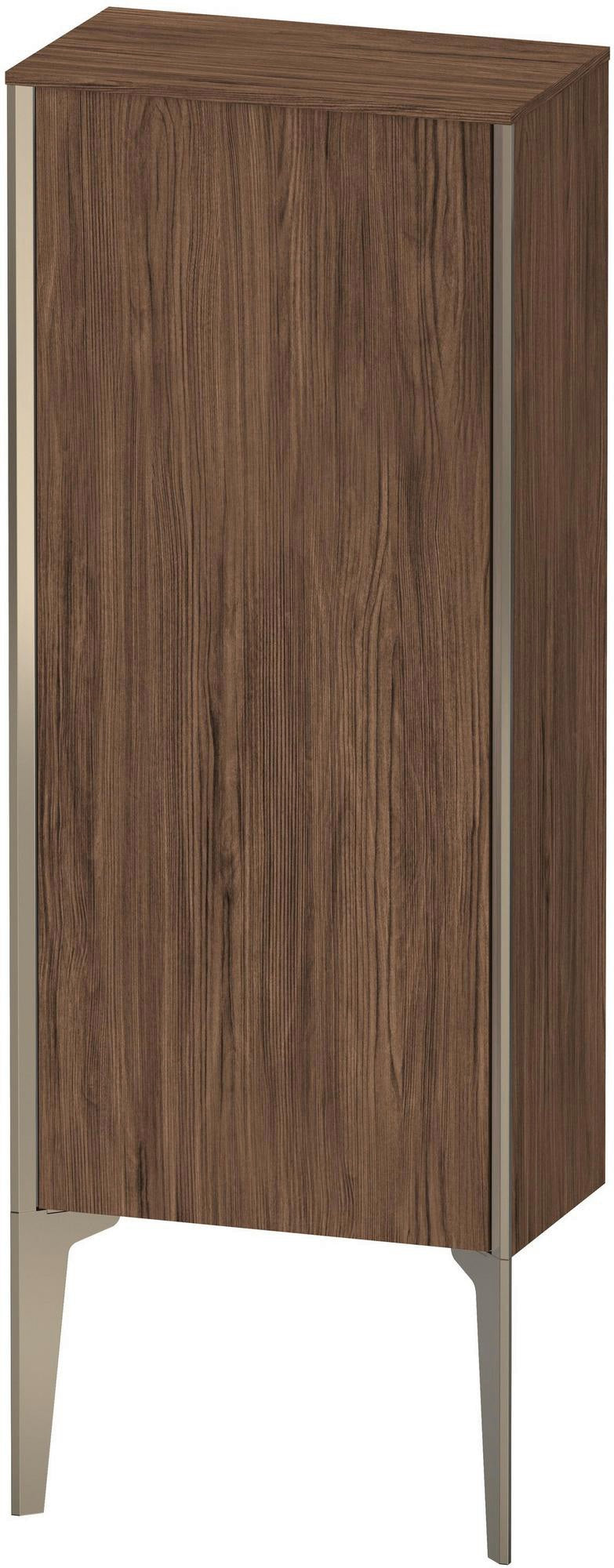 DURAVIT XViu Halbhochschrank 890x400x240mm Nussbaum dunkel matt, wandhängend, 1 Tür, Tip-On
