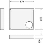 800 mm / 130 mm / 900 mm