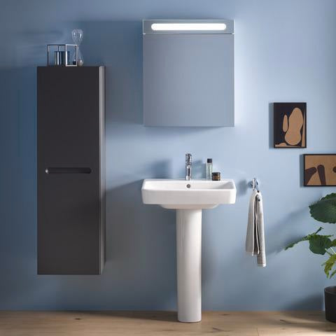 Duravit No.1 Einhebel-Waschtischmischer mit Zugstange, Chrom – 106 mm Ausladung