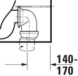 DURAVIT D-Neo Stand-Tiefspül-WC 650 mm rimless, weiß, Abgang Vario