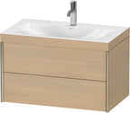 Spanplatte / Eiche / m.Viu,2Schubk.503x800x480mm 1Hl,champ. matt/mediter.eiche,Rahmen