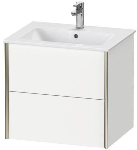 Duravit Waschtischunterbau XVIU 610x560x480mm 2 Schubkästen Ahorn Mitte s-matt