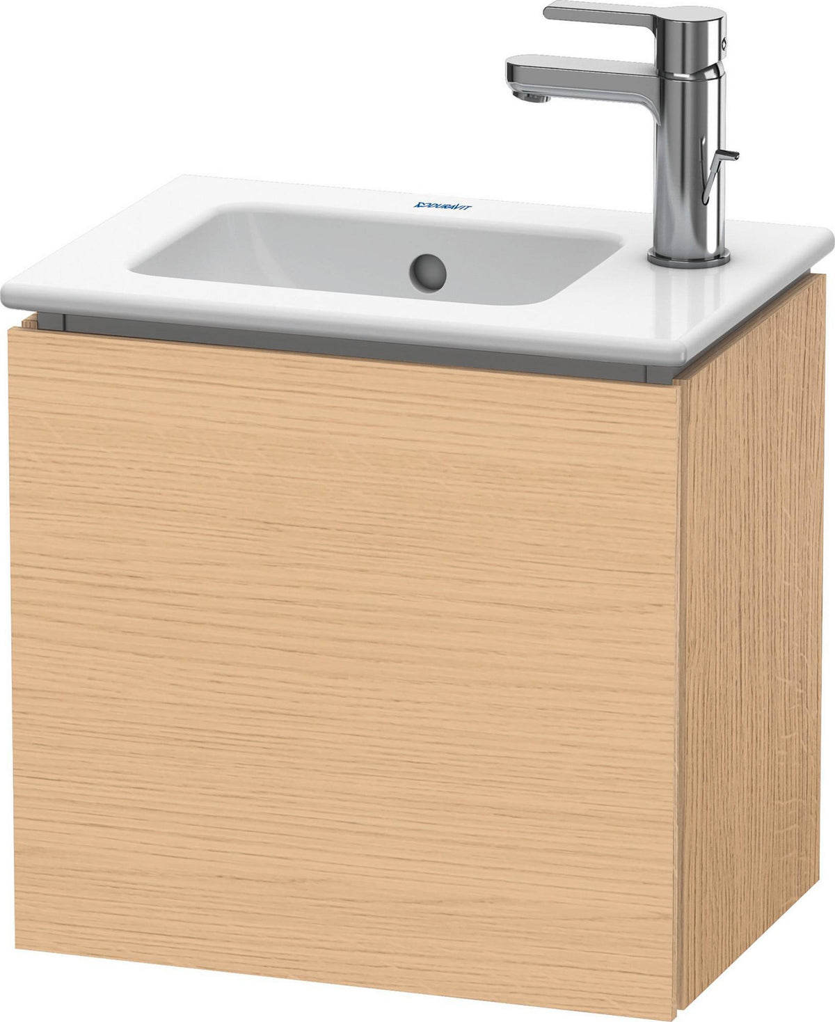 Duravit L-Cube Waschtischunterbau 420 mm Eiche Natur, 1 Tür rechts, wandhängend