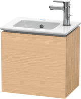 Duravit L-Cube Waschtischunterbau 420 mm Eiche Natur, 1 Tür rechts, wandhängend