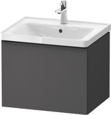 DURAVIT D-Neo Waschtischunterbau 584 mm betongrau matt mit 1 Auszug und Soft-Close
