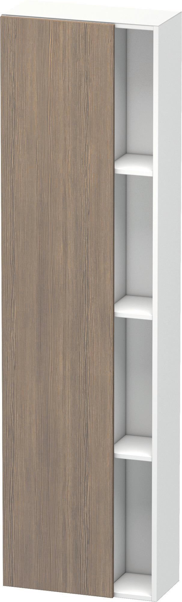DURAVIT DuraStyle Hochschrank 240x500x1800 mm, 1 Tür, Anschlag links, Eiche Terra/Weiß Matt