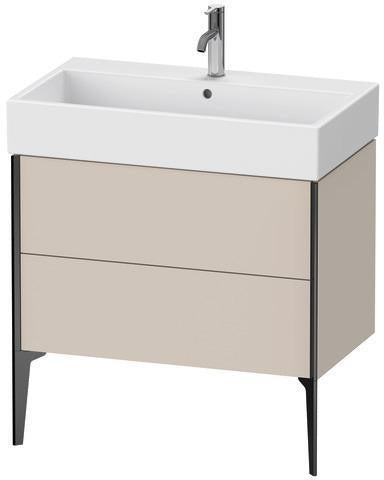 Duravit Waschtischunterbau XVIU 493x784x454mm Prof. Champ matt weiß matt – 2 Auszüge, Tip-On-Technik