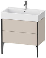 Duravit Waschtischunterbau XVIU 493x784x454mm Prof. Champ matt weiß matt – 2 Auszüge, Tip-On-Technik