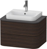 DURAVIT Happy D.2 Konsolenwaschtischunterbau wandhängend 650 mm, 2 Schubkästen, weiß Hochglanz