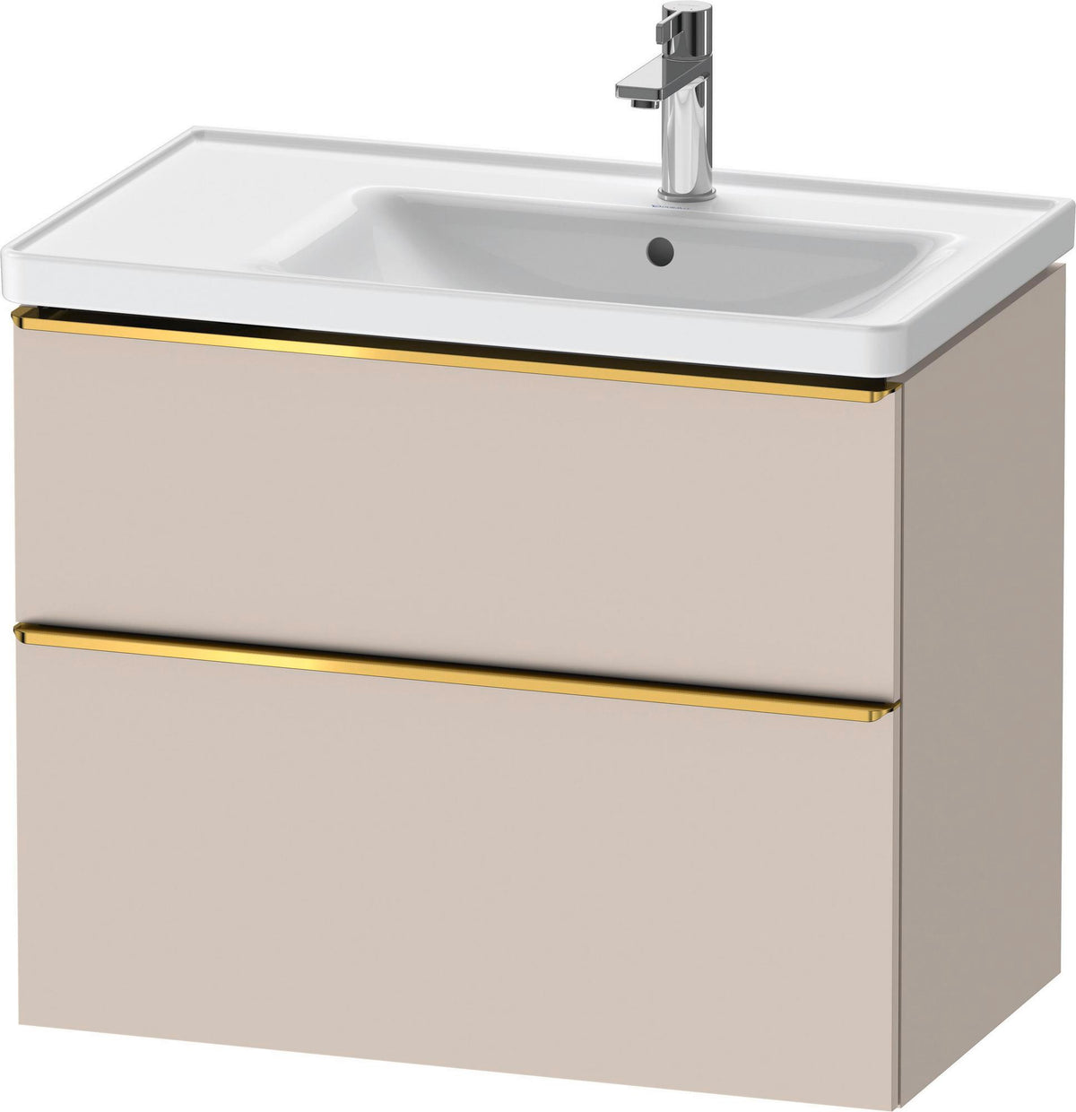 Duravit D-Neo Waschtischunterbau 784 mm Eiche Schwarz Bronze, wandhängend, 1 Auszug