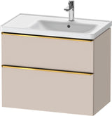 Duravit D-Neo Waschtischunterbau 784 mm Eiche Schwarz Bronze, wandhängend, 1 Auszug