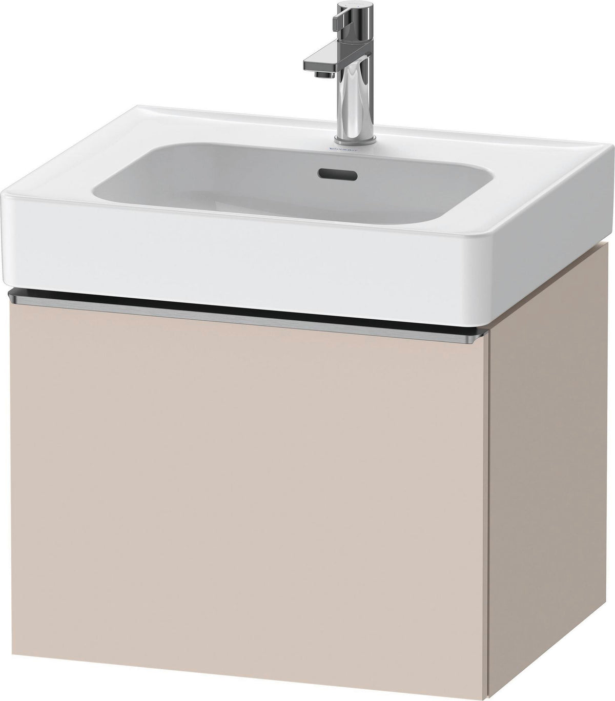 DURAVIT D-Neo Waschtischunterbau 584 mm Eiche Schwarz Matt mit Bronze Griff