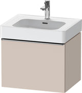 DURAVIT D-Neo Waschtischunterbau 584 mm Eiche Schwarz Matt mit Bronze Griff