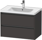 graphit supermatt / 2 Schubkästen / Waschtischunterbau