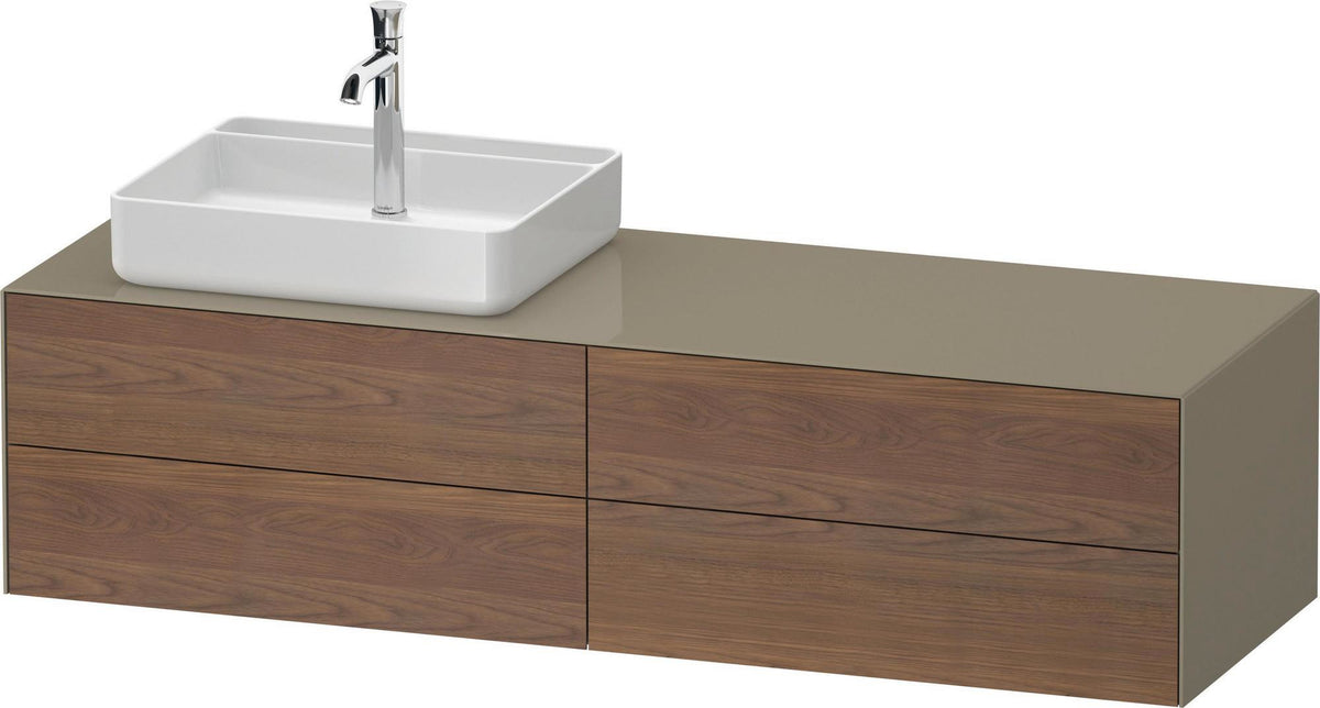 DURAVIT White Tulip Konsolen-Waschtischunterbau 1600 mm, 4 Schubkästen, Weiß Seidenmatt