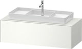 Duravit White Tulip Waschtischunterbau 1300 mm Nussbaum Mitte von Philippe Starck