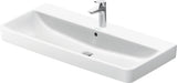 Duravit No.1 Waschtisch 1000 mm weiß mit Überlauf und Hahnlochbank – Wandhängend